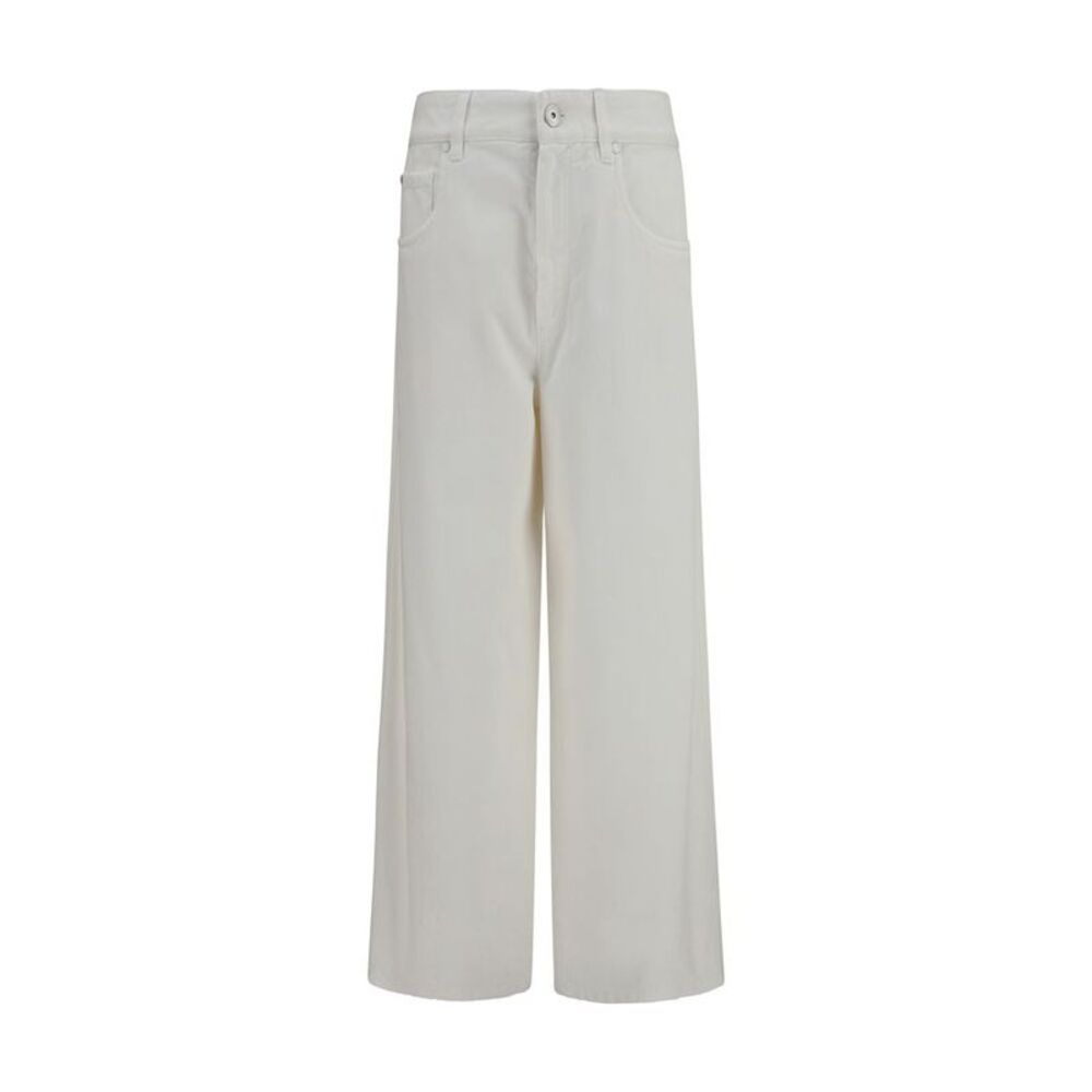 Brunello Cucinelli Beige Cotton Jeans Women's Denim